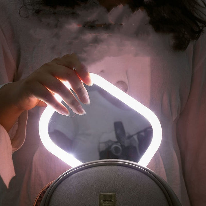 Desktop Mirror Dressing Mirror With Light Bulb