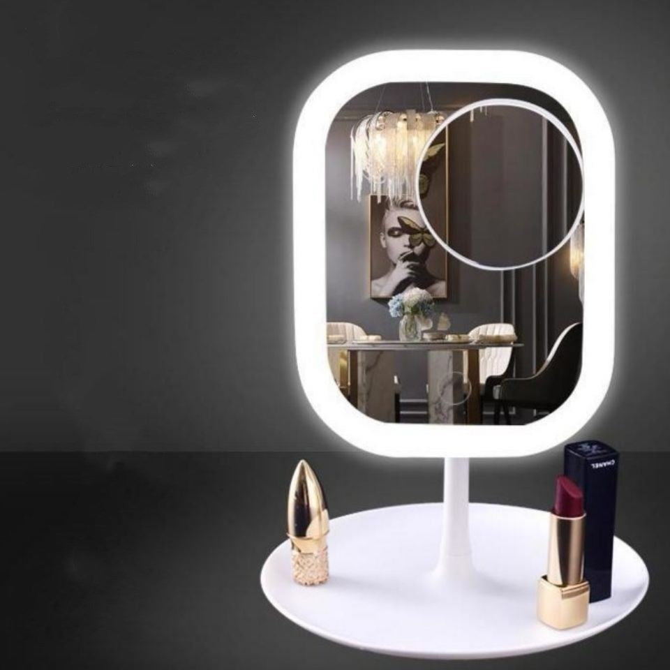 Desktop Mirror Dressing Mirror With Light Bulb