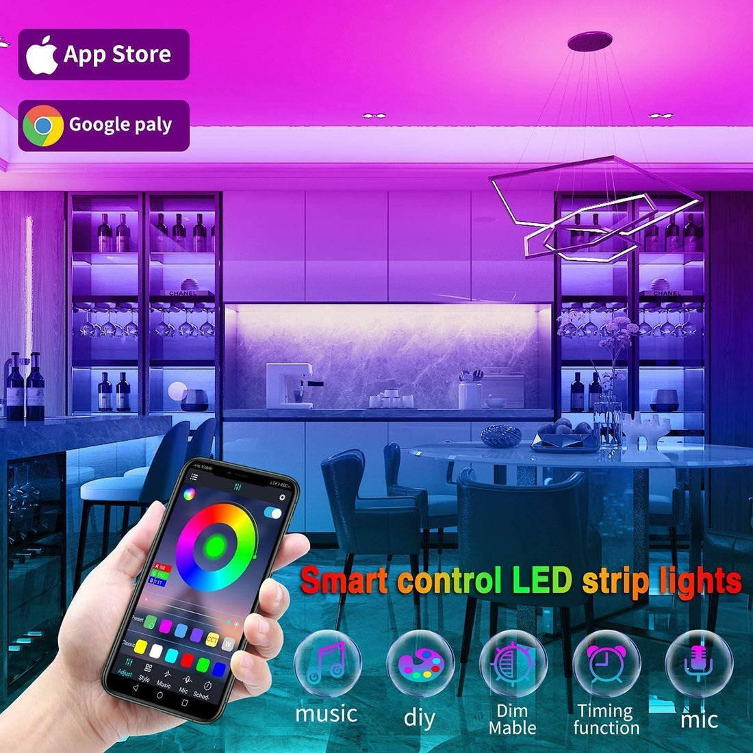 Bluetooth RGB Flexible Light Bar