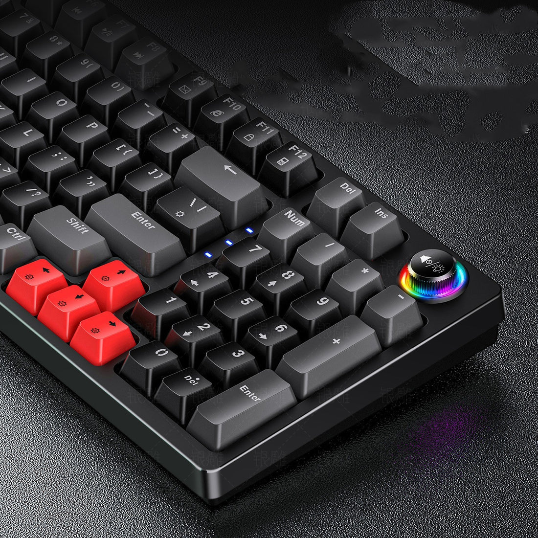 Mechanical Keyboard Gaming Knob 96 Keys
